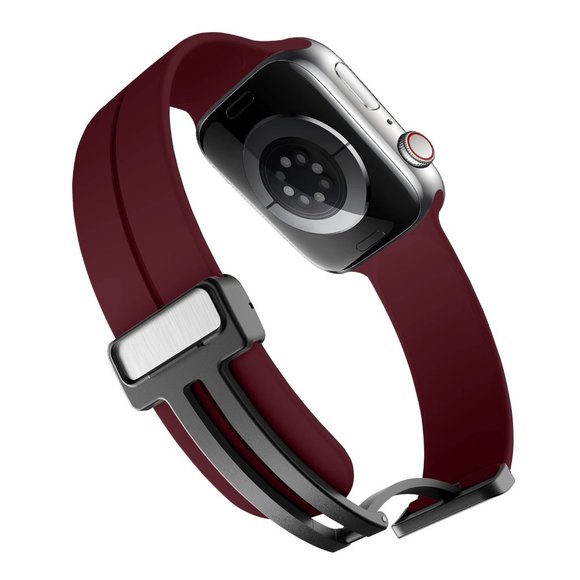 NEW Magnetic Strap Adjustable For Apple watch band - WINE RED - Picture 10 of 11